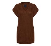 Strickfleece-Pullover OXMO "Strickpullover OXLene", Damen, Gr. M, braun (tortoise shell), Obermaterial: 100% Polyacryl PAN., Pullover (45912242-M) tortoise shell