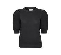 Strickfleece-Pullover OXMO "Strickpullover OXMicha", Damen, Gr. S, schwarz, Obermaterial: 100% Baumwolle CO., Shirts (19164707-S) schwarz