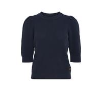 Strickfleece-Pullover OXMO "Strickpullover OXMicha", Damen, Gr. XL, blau (total eclipse), Obermaterial: 100% Baumwolle CO., Shirts (57524747-XL) total eclipse