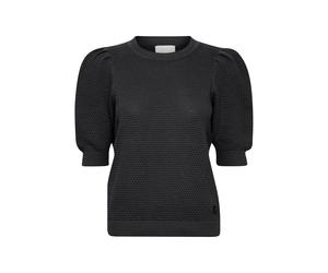 Strickfleece-Pullover OXMO "Strickpullover OXMicha", Damen, Gr. XL, schwarz, Obermaterial: 100% Baumwolle CO., Shirts (19164707-XL) schwarz