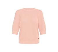 Strickfleece-Pullover OXMO "Strickpullover OXMicha", Damen, Gr. XS, rosa (mahogany rose), Obermaterial: 100% Baumwolle CO., Shirts (89956060-XS) mahogany rose