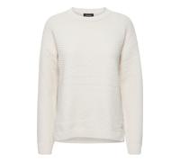 Strickfleece-Pullover OXMO "Strickpullover OXMilla", Damen, Gr. S, beige (birch), Obermaterial: 60% Polyacryl PAN. 40% Baumwolle CO., Pullover (52449016-S) birch