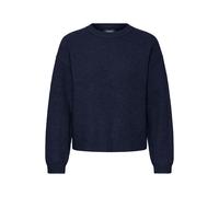 Strickfleece-Pullover OXMO "Strickpullover OXMolara", Damen, Gr. XXL, blau (navy blazer), Obermaterial: 93% Polyester PES. 5% Wolle mw. 2% Elasthan EL., Pullover (15524067-XXL) navy blazer