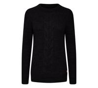 OXMO Natasja Damen Strickpullover Grobstrick Pullover, Größe:S, Farbe:Black (194007)