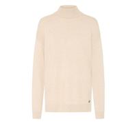 Strickfleece-Pullover OXMO "Strickpullover OXRatina", Damen, Gr. XS, grau (cement melange), Obermaterial: 50% Viskose CV. 27% Nylon NY. 23% Polyester PES., Pullover (42938907-XS) cement melange