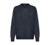 Strickfleece-Pullover OXMO "Strickpullover OXSamson", Damen, Gr. XS, blau (total eclipse), Obermaterial: 50% Polyacryl PAN. 50% Polyacryl PAN recyc.., Pullover (65717268-XS) total eclipse