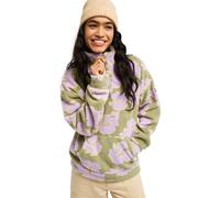 Strickfleece-Pullover ROXY "Live Out Loud", Damen, Gr. S, oil grün hippy shake, Obermaterial: 100% Polyester., Pullover (28301344-S) oil grün hippy shake