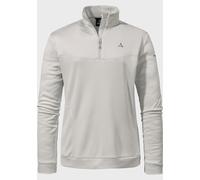 Strickfleece-Pullover SCHÖFFEL "CIRC Fleece Looop L", Damen, Gr. 44, grau (9180, grau), Oberstoff : 100% Polyester, hoch geschlossener Ausschnitt, Pullover (47372942-44) 9180, grau