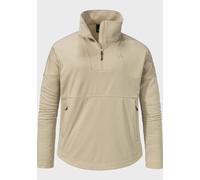 Strickfleece-Pullover SCHÖFFEL "Urban CIRC Fleece Style Baguio WMS", Damen, Gr. 40, beige (4705, beige), Oberstoff: 100% Polyester, Basic, hoch geschlossener Ausschnitt, Pullover (85174962-40) 4705, b