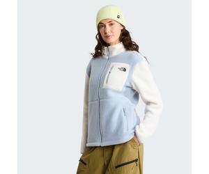 Strickfleece-Pullover THE NORTH FACE "W YUMIORI FULL ZIP", Damen, Gr. XXL, frost grau, weiß dune, frost grau, Obermaterial: 100% Polyester, Pullover, aus Polyester, mit durchgehendem Reißverschluss (2