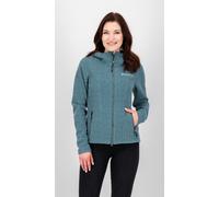 DEPROC-Active Damen Mit Stehkragen Übergangsjacke Windbreaker Wohlfühljacke Glory May Strickfleecejacke, Smoke, 40 EU
