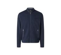 Strickfleecejacke MAERZ MUENCHEN "Maerz Muenchen 636301 Strickjacke Herren Bekleidung", Herren, Gr. 56, blau, 93% Baumwolle, 7% Elasthan, Rippbündchen, Jacken (88199224-56) blau
