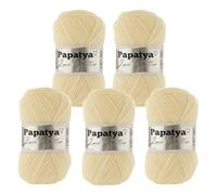 Strickgarn 5 x 100g Papatya Love Glitter Häkelgarn Glitzerwolle Wolle Farbwahl