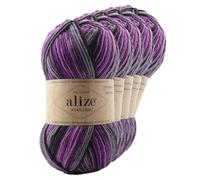 Strickgarn Alize Wooltime 5x100g 75% Wolle Oeko-Tex 100 Häkelgarn Farbwahl