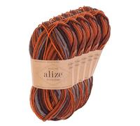 Strickgarn Alize Wooltime 5x100g 75% Wolle Oeko-Tex 100 Häkelgarn Farbwahl