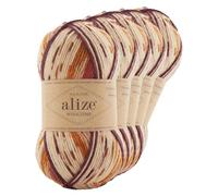Strickgarn Alize Wooltime 5x100g 75% Wolle Oeko-Tex 100 Häkelgarn Farbwahl