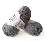 Strickgarn aus Baumwolle, Viskose und Leinen, Drops Belle, DK, leichtes Kammgarn, 50 g 07 Zink
