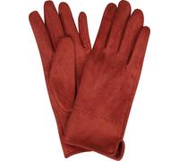 Strickhandschuhe CAPELLI NEW YORK, Damen, terra, Feinstrick, Materialmix, unifarben, Handschuhe, mit Ziernaht, Metall-Logo, Feinripp-Strick, elastisch (55833565-0) terra