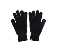 Strickhandschuhe JACK & JONES "JACBARRY KNITTED GLOVES NOOS", Herren, schwarz, Feinstrick, Kunstfaser, unifarben, Handschuhe (74682858-0) schwarz