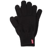 Strickhandschuhe LEVI'S "TOUCHSCREEN", Damen, Gr. L (10), schwarz, Materialmix, unifarben, Handschuhe, mit Touchfunktion, einfache Bedienung von Smartphones an kalten Tagen (71202816-L) schwarz