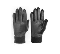 Strickhandschuhe PEARLWOOD "NICK", Herren, Gr. 9, schwarz (schwarz all), Materialmix, Handschuhe, weiches Fleecefutter, Elastischer Strickbund (20241765-9) schwarz all