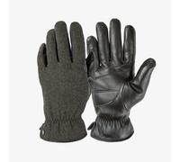 Strickhandschuhe PEARLWOOD "PARKER", Herren, Gr. 8,5, grau (dunkelbraun), Materialmix, Schafsleder, Handschuhe, Touchscreen proofed - mit 10 Fingern bedienbar (92797241-8,5) dunkelbraun