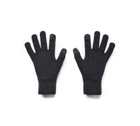 Strickhandschuhe UNDER ARMOUR "UA HALFTIME GLOVES", Damen, Gr. L/XL, schwarz (schwarz,, pitch gray), Kunstfaser, Handschuhe Strickhandschuhe, für Sportmode und Outdoormode, aus 100% Polyacryl, leichte