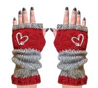 Strickhandschuhe - weicher, warmer Komfort, niedliches, lässiges Design mit , gestrickter fingerloser Stil für den Alltag, Winter-Fäustlingsauswahl für Damen, Studentinnen, Begleiter bei Reisen,