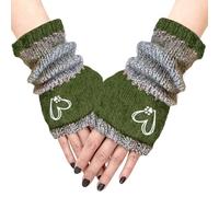 Strickhandschuhe - weicher, warmer Komfort, niedliches, lässiges Design mit , gestrickter fingerloser Stil für den Alltag, Winter-Fäustlingsauswahl für Damen, Studentinnen, Begleiter bei Reisen,