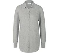 Strickhemd Polo-Kragen Kaschmir Peter Hahn grau 42