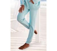 Strickhose ELBSAND, Damen, Gr. 44/46, N-Gr, blau, Feinstrick, Obermaterial: 50% Viskose, 28% Polyester, 22% Nylon, meliert, unifarben, bequem lang, Hosen, aus hochwertigem weichem Strick, Loungewear (