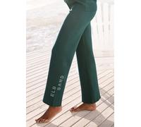 Strickhose ELBSAND, Damen, Gr. 44/46, N-Gr, blau (petrol), Feinstrick, Obermaterial: 50% Viskose, 28% Polyester, 22% Nylon, meliert, unifarben, Casual, bequem lang, Hosen, mit weitem Bein und eingestr
