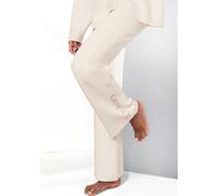 Strickhose ELBSAND, Damen, Gr. 48/50, N-Gr, weiß (wollweiß meliert), Feinstrick, Obermaterial: 50% Viskose (LENZING), 50% Polyester, unifarben, meliert, casual, bequem, Hosen, aus hochwertigen Strick 