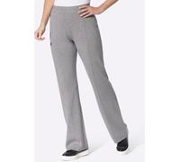 Strickhose HEINE, Damen, Gr. 44, Normalgrößen, grau (steingrau, meliert), 50% Viskose, 28% Polyester, 22% Polyamid, unifarben, Hosen (29101716-44) steingrau, meliert