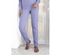 Strickhose LASCANA "-Loungehose" Gr. 32/34, N-Gr, blau (hellblau) Damen Hosen Relaxhosen aus weichem Strick, Loungewear (71511614-32)