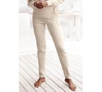 Strickhose LASCANA "-Loungehose" Gr. 40/42, N-Gr, beige (creme) Damen Hosen (40776343-40) creme