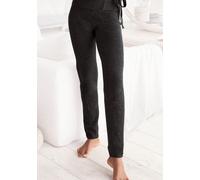 Strickhose LASCANA "-Loungehose" Gr. 44/46, N-Gr, grau (anthrazit) Damen Hosen Relaxhosen aus weichem Strick, Loungewear (56409904-44)