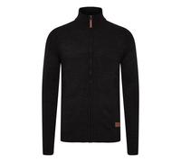 11 Project Noldi Herren Strickjacke Cardigan Grobstrick mit hochabschließendem Kragen, Größe:XXL, Farbe:Black (194007)