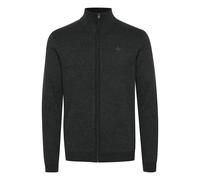 Strickjacke 11 PROJECT "Strickjacke PRSandor", Herren, Gr. M, grau (dunkelgrau melange), Obermaterial: 100% Baumwolle CO., Strickjacken Strickjacke (30583752-M) dunkelgrau melange