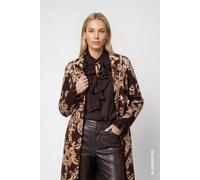 monari - Strickmantel Paisley-Muster black coffee gemustert - Gr. - 46