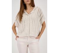 monari - Ajour-Strickcape champagne beige - Gr. - 46