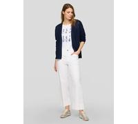 Strickjacke RABE "Strickjacke", Herren, Gr. 46, dunkelblau, 50%Baumwolle, 50%Polyacryl, unifarben, Strickjacken Strickjacke (62307204-46) dunkelblau