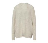 Cardigan S.OLIVER, Damen, Gr. 46, light beige melange, Strick, Obermaterial: 60% Polyacryl, 22% Polyester, 10% Alpaka, 8% Polyamid, meliert, regular fit taillenbedeckt, V-Ausschnitt, Rippbündchen, Str