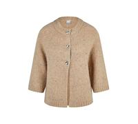 Strickjacke RABE "Strickjacke", Damen, Gr. 48, braun, Obermaterial: 33% Polyacryl, 30% Alpaka, 17% Polyamid, 11% Wolle, 6% Baumwolle, 2% Polyester, 1% Elasthan, unifarben, weit, Strickjacken Strickjac