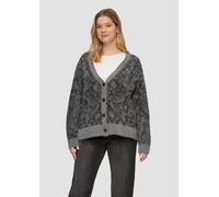 Gemusterter Cardigan mit Glitzergarn 54 grau 2163336.97X3.54