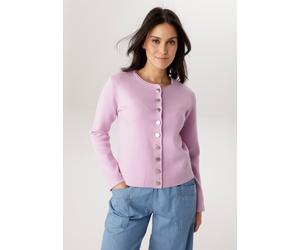 Strickjacke ANISTON SELECTED, Damen, Gr. 38, rose, Strick, Obermaterial: 50% Viskose, 26% Polyamid, 24% Polyester, unifarben, lässig geschnitten kurz, Rundhals, Strickjacken Strickjacke, mit Rollkante