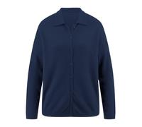 Strickjacke aus 100% Kaschmir Peter Hahn blau 38