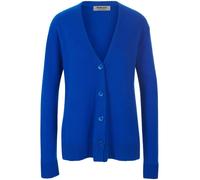 Strickjacke aus 100% Kaschmir Peter Hahn blau 38