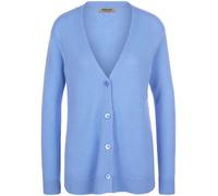 Strickjacke aus 100% Kaschmir Peter Hahn blau 42