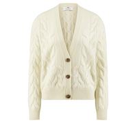 Strickjacke aus 100% Kaschmir Peter Hahn Cashmere weiss 46